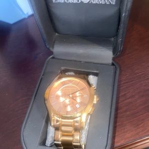 Rose gold Emporio Armani Watch